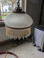 Vintage glazen hanglamp, Huis en Inrichting, Lampen | Lampenkappen, Ophalen of Verzenden, Rond, Minder dan 25 cm