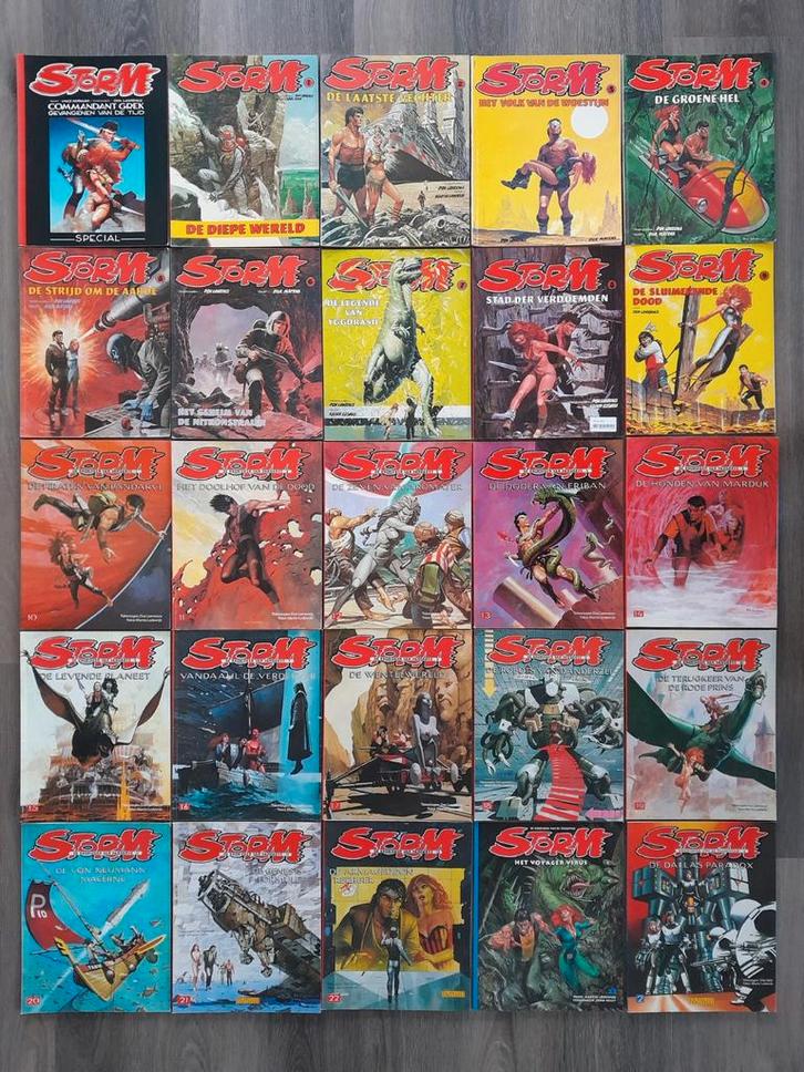 Storm 25x, Boeken, Stripboeken, Gelezen, Complete serie of reeks, Ophalen of Verzenden