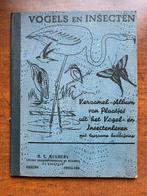 Oud plaatjesalbum VOGELS EN INSEKTEN  71 plaatjes in kleur, Ophalen of Verzenden, Gelezen, Vogels, H.E. Mulder