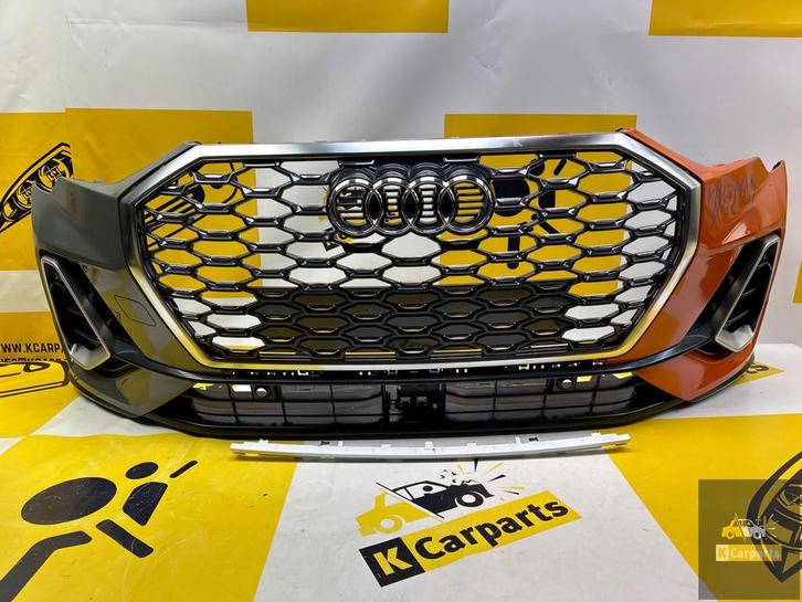 Voorbumper Audi Q3 83A F3 S-line SLINE ORIGINEEL 83A807438, Auto-onderdelen, Carrosserie en Plaatwerk, Bumper, Audi, Voor, Gebruikt