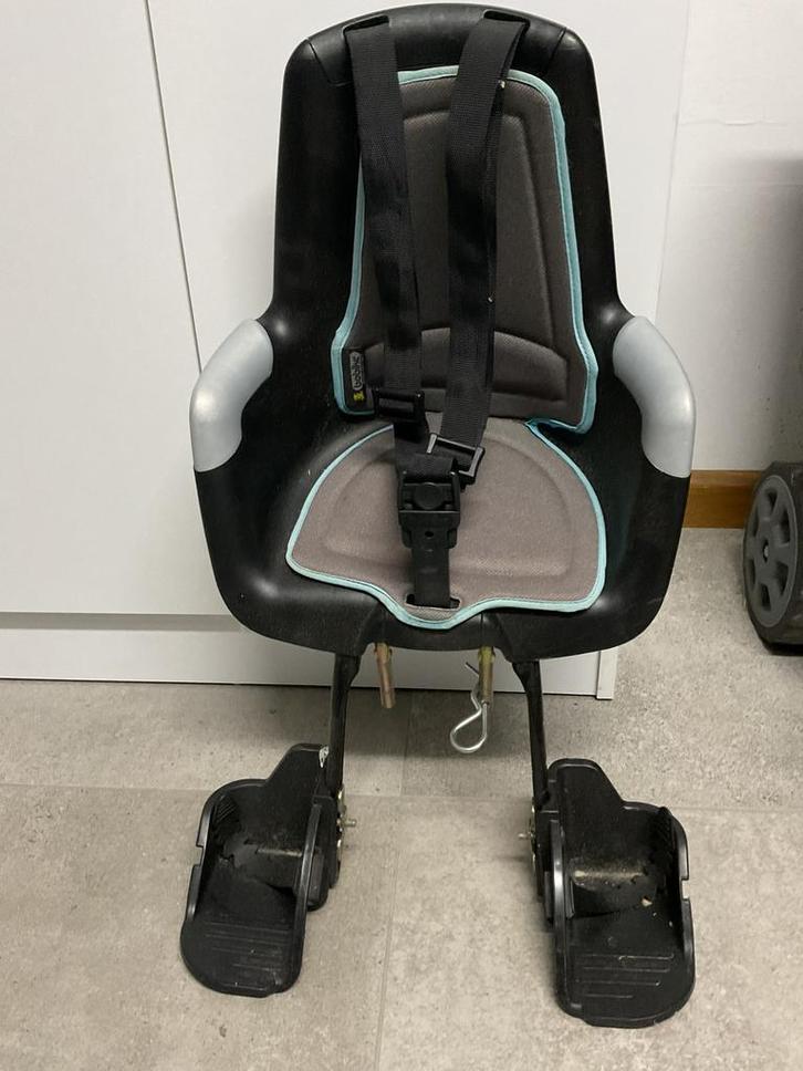 Bobike fietszitje voor, Fietsen en Brommers, Fietsaccessoires | Fietsstoeltjes, Zo goed als nieuw, Voorzitje, 0 t/m 13 kg, Voetsteuntjes
