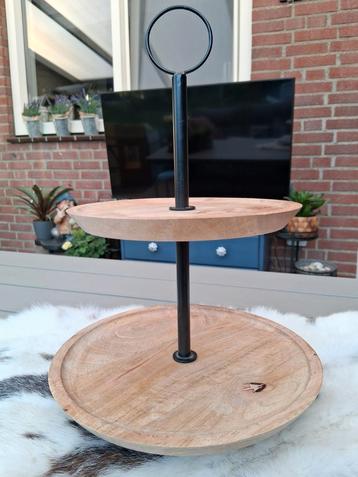 Nieuwe Houten Etagère - Stijlvol Serveren! beschikbaar voor biedingen