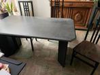 Oudere eettafel set met 4 stoelen, Ophalen, Gebruikt, 50 tot 100 cm, Vier personen