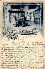 Middelburg - Groet uit - Boerenkamer, Ophalen of Verzenden, Voor 1920, Gelopen, Zeeland