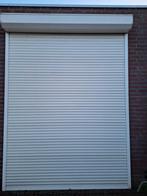 Witte rolluik met elektrische bediening, Ophalen, 200 cm of meer, Wit, 200 cm of meer