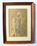 Klaas Fernhout.1927-2007. Prachtige pentekening. Verkocht., Ophalen of Verzenden