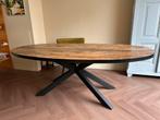 Mangohouten eettafel 220 bij 120 als nieuw, Ophalen, 100 tot 150 cm, 200 cm of meer, Zo goed als nieuw