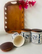 Set van 3 Waechtersbach kruidenpotjes – Delfts blauw, Antiek en Kunst, Ophalen of Verzenden