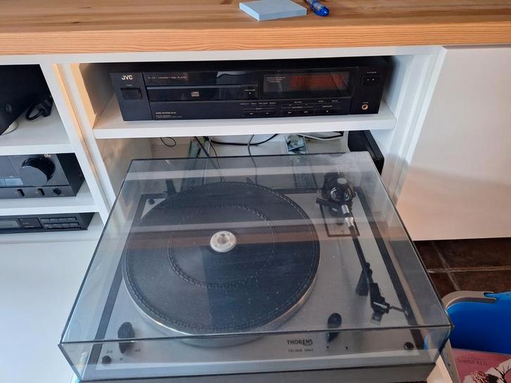 Thorens TD 166 Mk II Draaitafel met Ortofon Element, Audio, Tv en Foto, Platenspelers, Gebruikt, Platenspeler, Thorens, Pitch-regelaar