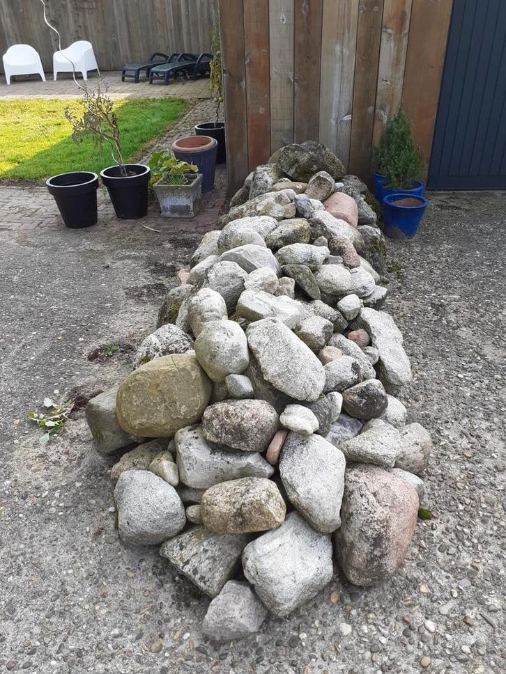 Keien, Drentse zwerfkeien, grote stenen, rotstuin, Tuin en Terras, Grind, Keien en Split, Gebruikt, Ophalen