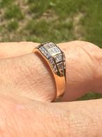 18K gouden ring 32 natuurlijke diamanten 1.60ct certificaat!, Sieraden, Tassen en Uiterlijk, Ringen, 19 tot 20, Ophalen of Verzenden