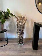 Glazen vaas & wilgenkatjes, Ophalen, Overige kleuren, 50 tot 75 cm, Glas