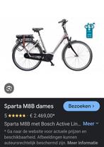 Sparta M8b active plus  met Bosch motor, Fietsen en Brommers, Elektrische fietsen, Ophalen of Verzenden, 50 km per accu of meer