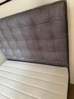 Boxspring Antraciet incl matras/opberg - twijfelaar/120x200, Huis en Inrichting, Slaapkamer | Boxsprings, Ophalen, Zo goed als nieuw