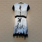 Sweet Miss Jurk Maat M Zwart Wit Jungle Print Artsy, Maat 38/40 (M), Zwart, Knielengte, S