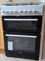 Belling gas-elektrische dubbele oven, Ophalen, 60 cm of meer, 4 kookzones, Zo goed als nieuw