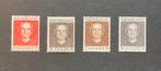 Kon. Juliana ‘en face’. Postfris. NVPH 534-537, Ophalen of Verzenden, Na 1940, Postfris
