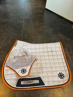 Dapple equestrian setje met oranje en blauw, Ophalen of Verzenden, Gebruikt, Dekje