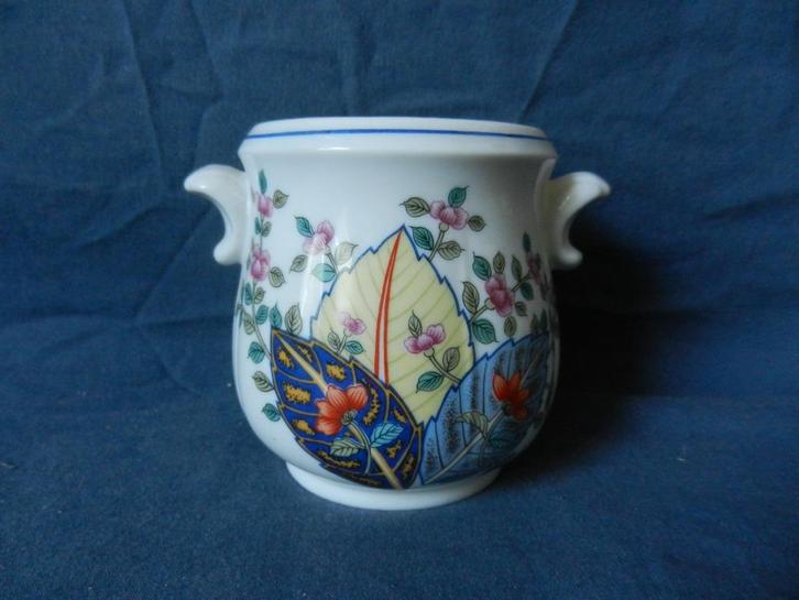 Cachepot jardiniere bloempot Tobacco leaf decor Seymour Mann, Antiek en Kunst, Antiek | Keramiek en Aardewerk, Ophalen of Verzenden