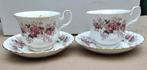 2 kopjes en schoteltjes Royal Albert, Antiek en Kunst, Ophalen of Verzenden