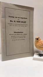 Gilst, Ds. H. van; Verslag van de begrafenis en Adventspreke, Ophalen of Verzenden, Gelezen