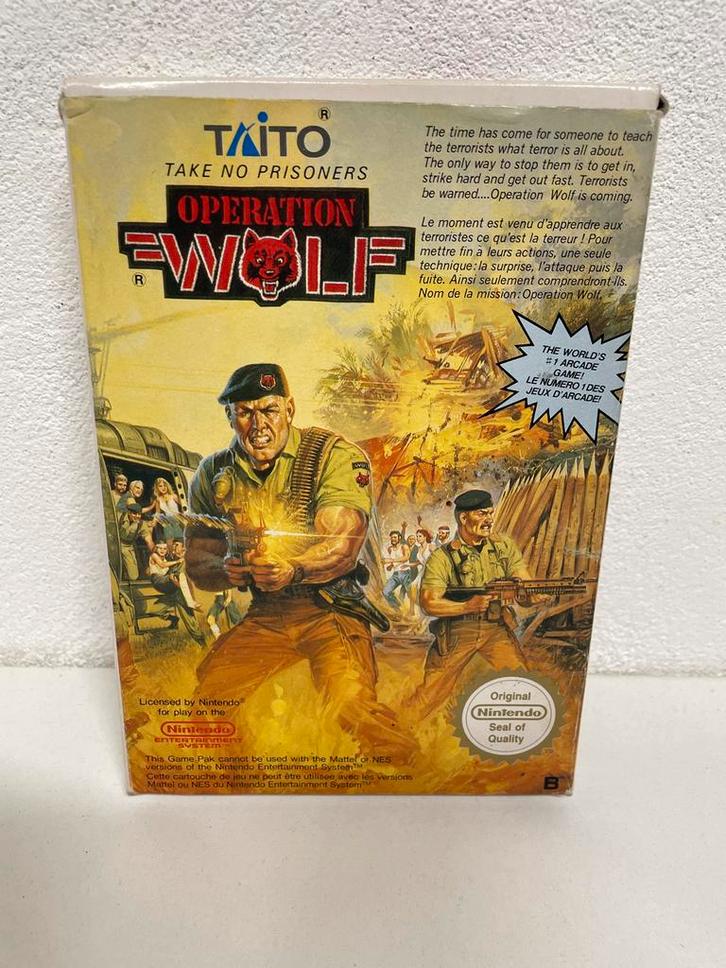 Operation Wolf - Nintendo NES - Compleet!, Spelcomputers en Games, Games | Nintendo NES, Zo goed als nieuw, Shooter, 1 speler