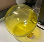 Vintage antiek Vissersbal floating Boei bal geel lime groot, Ophalen of Verzenden