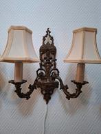Antieke wand lamp met antieke kapjes, Huis en Inrichting, Ophalen of Verzenden, Zo goed als nieuw