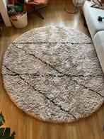 WOOOD - Rond vloerkleed 200cm, Ophalen, Gebruikt, Beige, 150 tot 200 cm