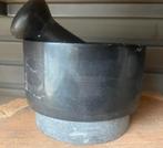 Grijze stenen vijzel met stamper, Ophalen of Verzenden, Gebruikt