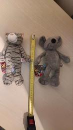 2 Nieuwe Ici Knuffels - Kat en Muis, Ophalen of Verzenden, Nieuw, Poes