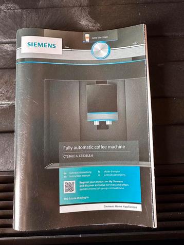 Siemens koffiemachine beschikbaar voor biedingen