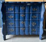 Brocante Blauw Ladekastje, Ophalen, Gebruikt, 50 tot 100 cm, 3 of 4 laden