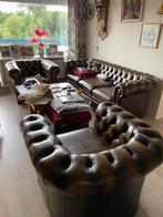 Chesterfield Burnley Suite 3,5 zit 2 fauteuils - certificaat, Huis en Inrichting, Ophalen, Gebruikt, Leer, Chesterfield