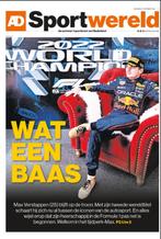 AD Sportwereld Max Verstappen 2022 World Chapion, Ophalen of Verzenden, Zo goed als nieuw, Formule 1