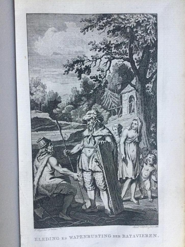 Batavieren, begin jaartelling, 1753, Antiek en Kunst, Kunst | Etsen en Gravures, Verzenden