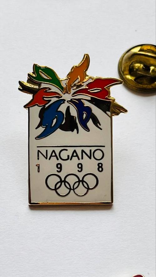 Olympische Spelen pin Nagano 1998, Verzamelen, Speldjes, Pins en Buttons, Zo goed als nieuw, Ophalen of Verzenden