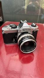 Nikon FM + Nikon Nikkor-H 50 mm auto 1:2, Ophalen, Gebruikt, Spiegelreflex, Nikon