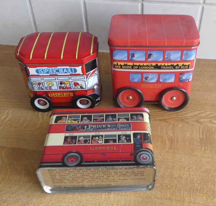 Dubbeldekker bus blikken blik London double decker bus, Verzamelen, Blikken, Gebruikt, Overige, Overige merken, Ophalen of Verzenden