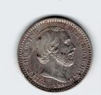 24-170 Nederland 10 cent 1890, Postzegels en Munten, Munten | Nederland, Zilver, 10 cent, Koning Willem III, Losse munt