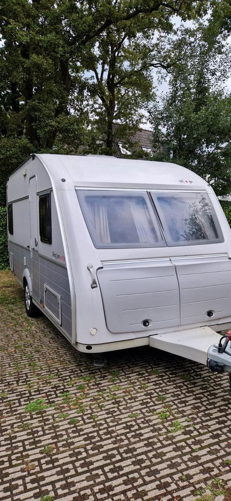 Kip Greyline 44TDB special met mover, Caravans en Kamperen, Caravans, Particulier, tot en met 4, Rondzit, Kip, 4 tot 5 meter, Fietsenrek