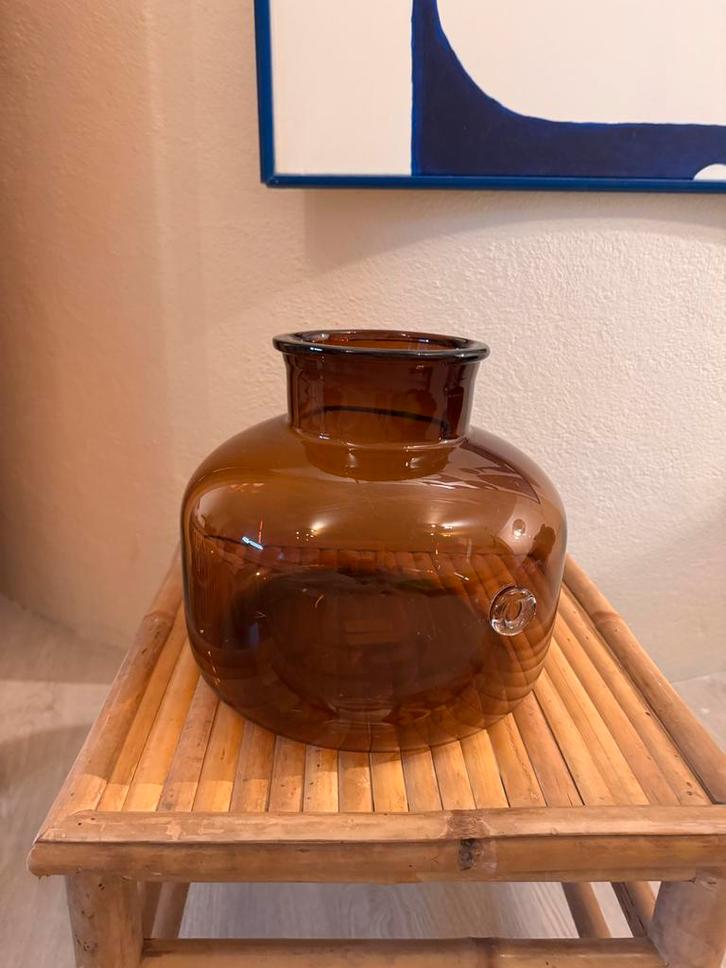 H&M Home Roest Bruine Decoratie Vaas, Huis en Inrichting, Woonaccessoires | Vazen, Zo goed als nieuw, Overige kleuren, Minder dan 50 cm