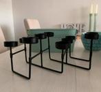 Moderne zwarte kandelaar voor 8 kaarsen 💫, Zwart, Ophalen of Verzenden, Zo goed als nieuw, Metaal