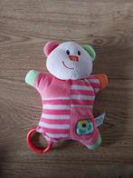 Roze pluche knuffel rammelaar voor de maxi cosi kinderwagen, Ophalen of Verzenden, Nieuw, Beer