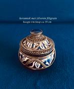 Moors Potje F. FES Aardewerk Zilver Filigrain FEZ Marokko, Ophalen