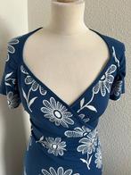 King Louie maat XL blauw witte bloemen jurk 2182, Blauw, Maat 46/48 (XL) of groter, Ophalen of Verzenden, Zo goed als nieuw