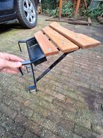 Ladderbankje gietijzer hardhout, Ophalen of Verzenden, Zo goed als nieuw, Minder dan 2 meter