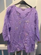 PAARS KATOEN BLOUSE, MAAT; M, Ophalen of Verzenden, Zo goed als nieuw, Maat 38/40 (M), Paars