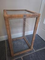 Rotan bijzettafel Riviera Maison, Huis en Inrichting, Tafels | Bijzettafels, Gebruikt, Vierkant, 55 tot 75 cm, Riviera Maison