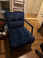 Mooie blauwe fauteuil / relaxstoel, Huis en Inrichting, Fauteuils, Ophalen, 75 tot 100 cm, Zo goed als nieuw, Stof